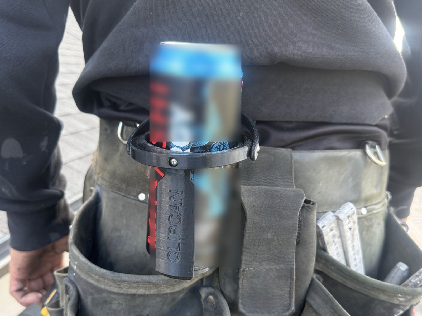Clipcan Tool Belt on a tool pouch